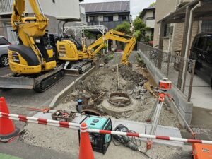 マンホール(人孔桝)の高さ合わせ‼️